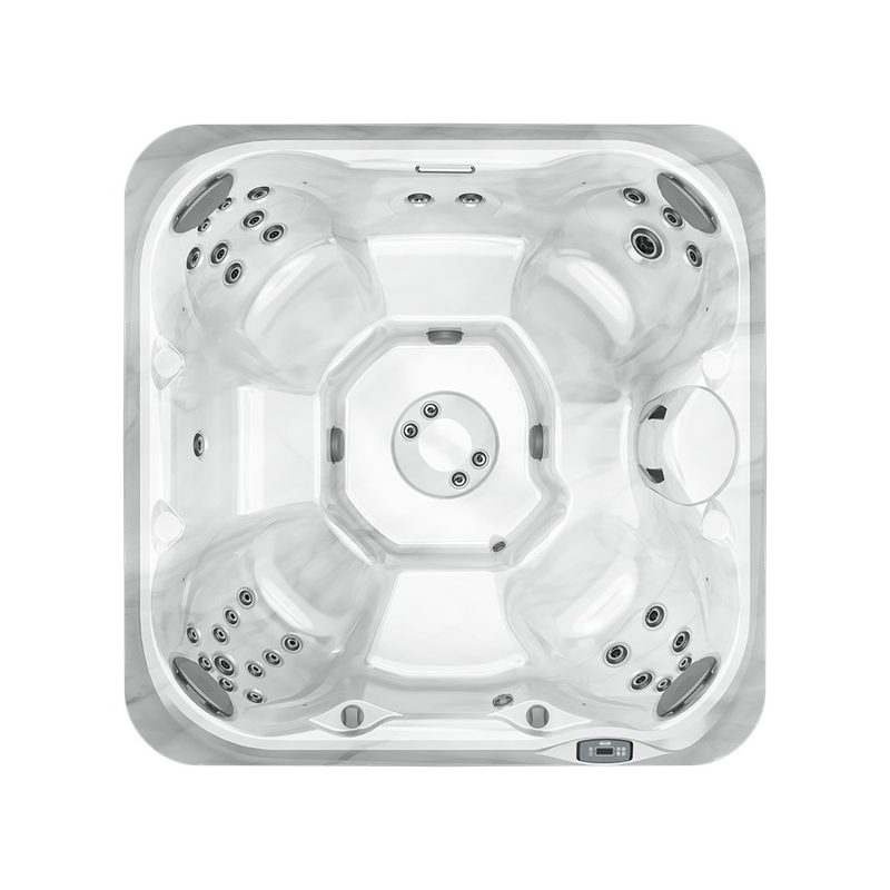 [ZV84ZHNDM] Jacuzzi® J-245™ Hot Tub – Horizon Gray Cabinet