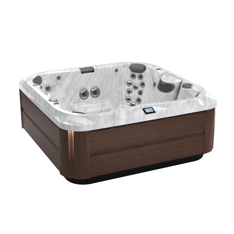 [Z212SDNDM] Jacuzzi® J-385™ Hot Tub – Platinum / Modern Hardwood