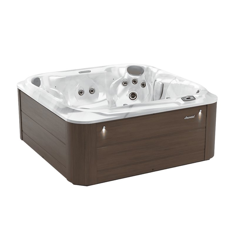 [ZV12ZQNDM] Jacuzzi® J-245™ Hot Tub – Platinum / Pecan