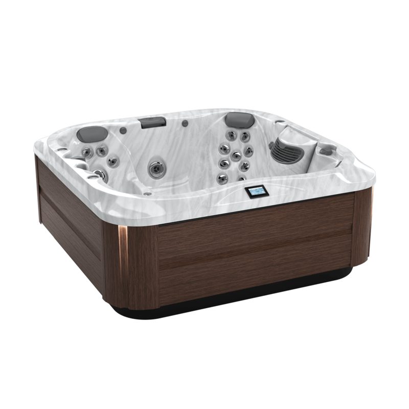 [ZC12ZDNDM] Jacuzzi® J-335™ Hot Tub – Platinum / Modern Hardwood